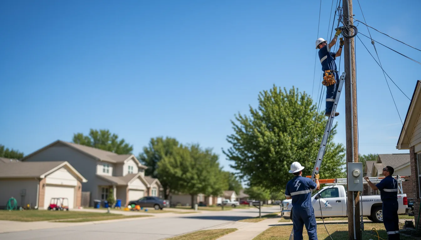 Residential electrician providing installation services in Pinehurst, ID